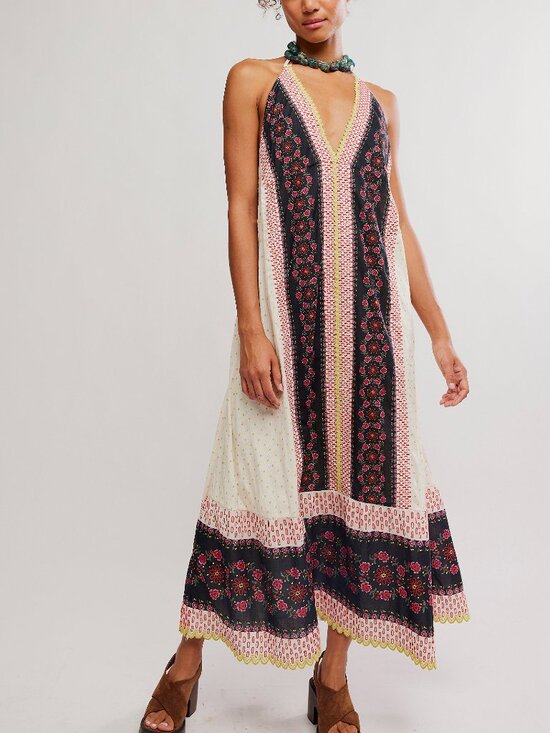 Free People Dresses & Skirts - FREE PEOPLE Cubana Maxi Dress / Ivory Combo
